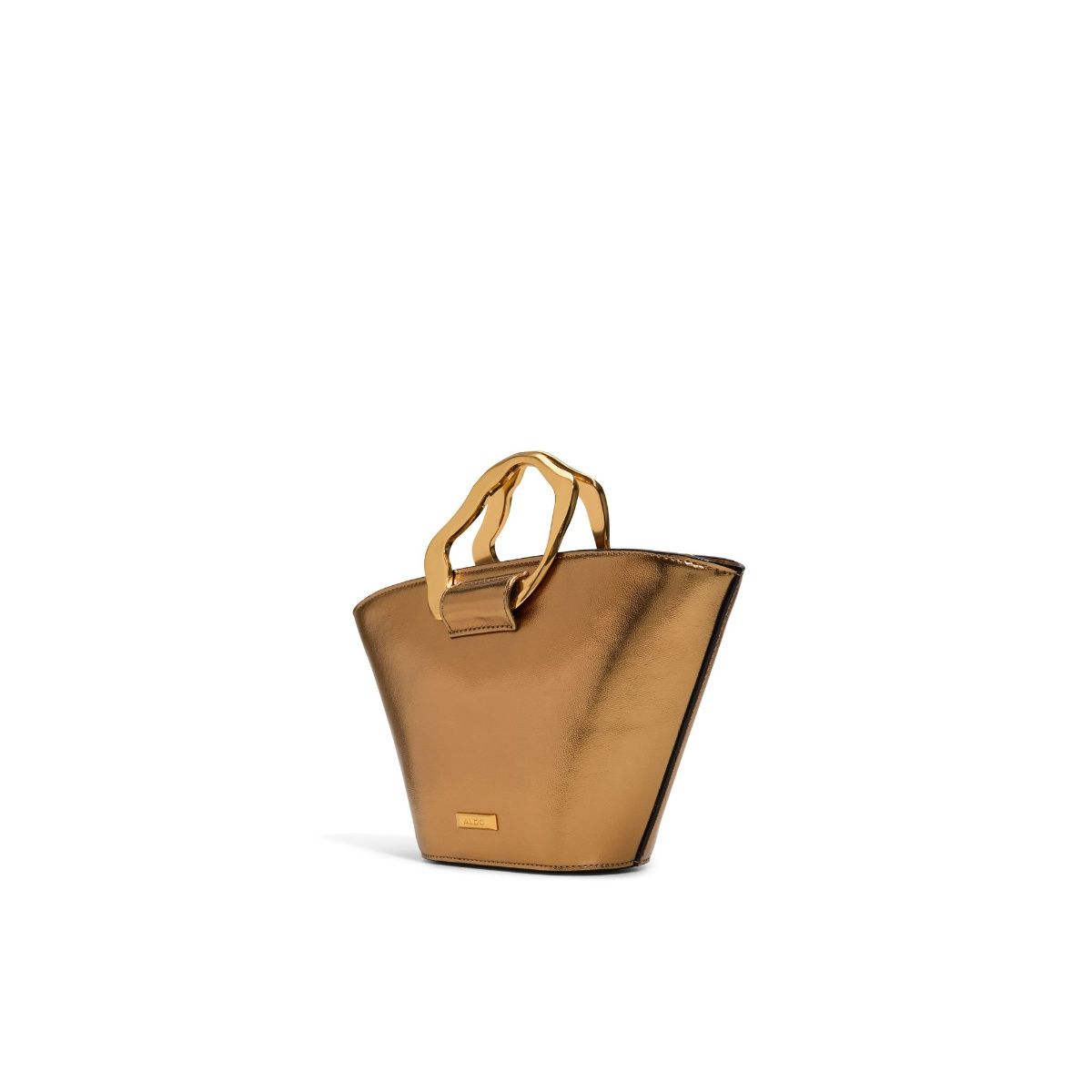 Buy Aldo Goldenview Bronze Womens Handbag with Detachable Strap