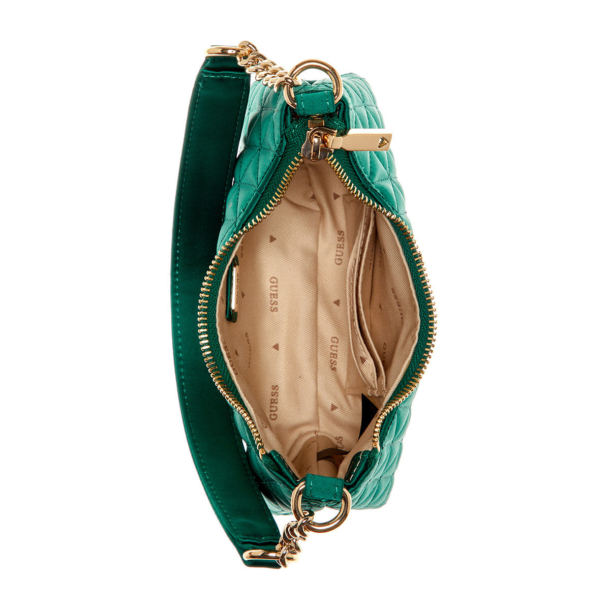 ショルダーバッグ・ポシェット Guess Quilted Shoulder Bag Green QA874818 HN3A3A17 Giully Quilted Top-Zip Shoulder Bag | GUESS