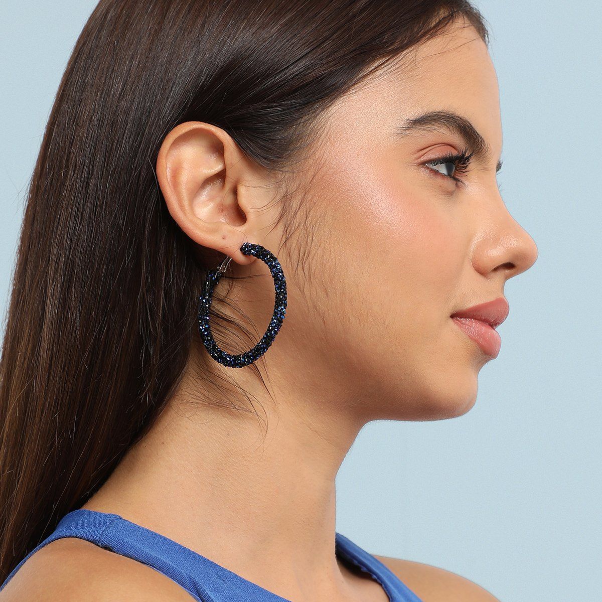 SOHI Brass Drop Midnight Blue Earrings for Women  Girls light weight  earrings for women Push Closure modern trendy gold plated artificial  earrings western earrings latest fashion  Amazonin Jewellery