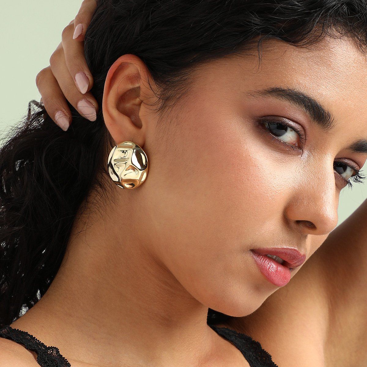 Circular deals gold earrings