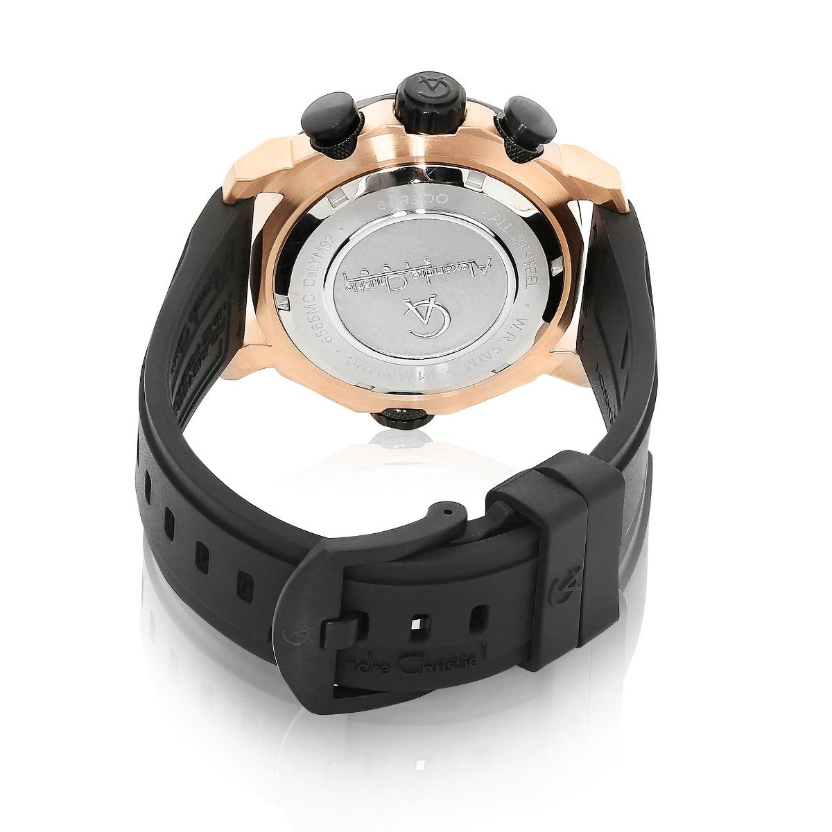 Buy Alexandre Christie 6565 MCR Chronograph For Men - Rose Gold