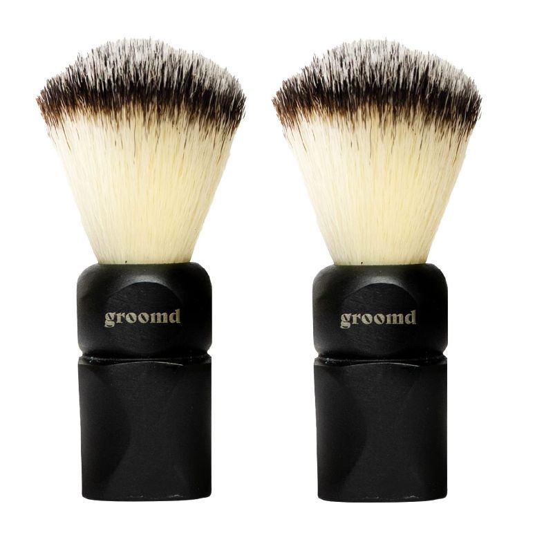 Groomd Cruelty Free Men Shaving Brush With Extra For All Skin Type Anti Allergic