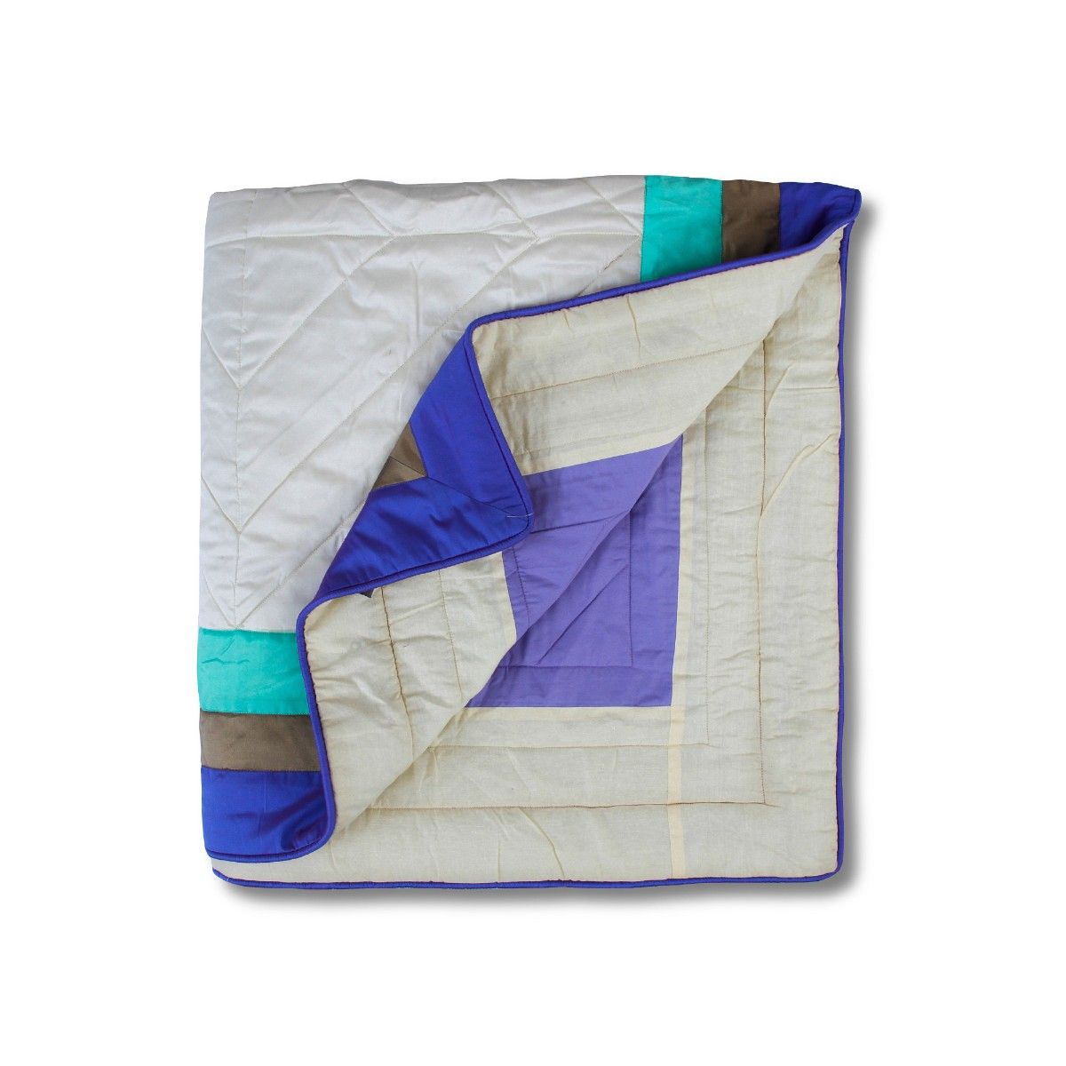 COCOBEE HOME LINENS Silk Bedspread (Blue, Green) (King) Buy COCOBEE