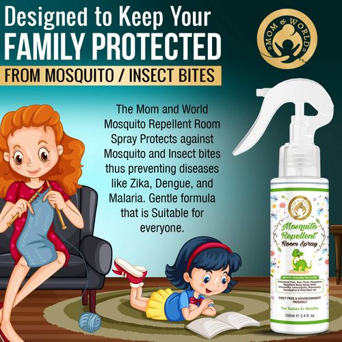 Buy Mom World Baby Mosquito Repellent Room Spray For Babies 3+