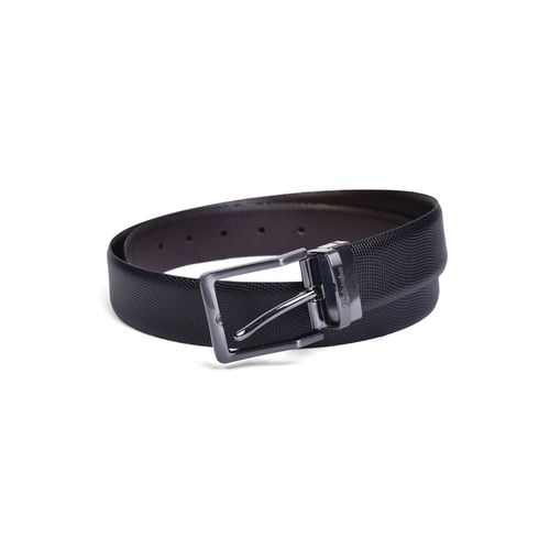 Prada Reversible Saffiano Leather Belt Strap in Blue for Men