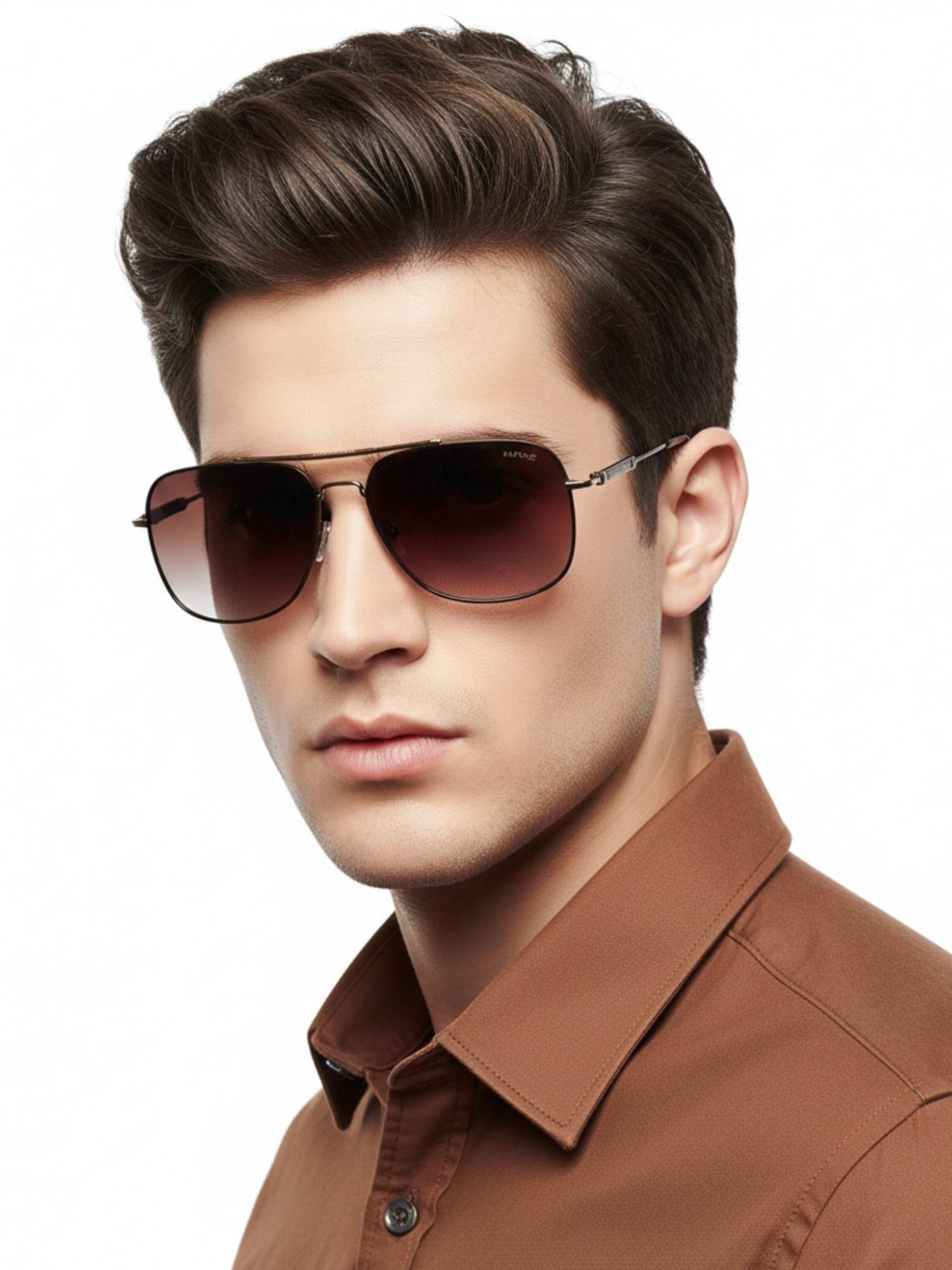 HASHTAG EYEWEAR Purple UV Protection Square Full Rim Casual Unisex Sunglass - SGHT54-01-C4 (45)