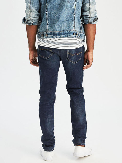 Buy American Eagle Men Blue Extreme Flex Skinny Jeans Online