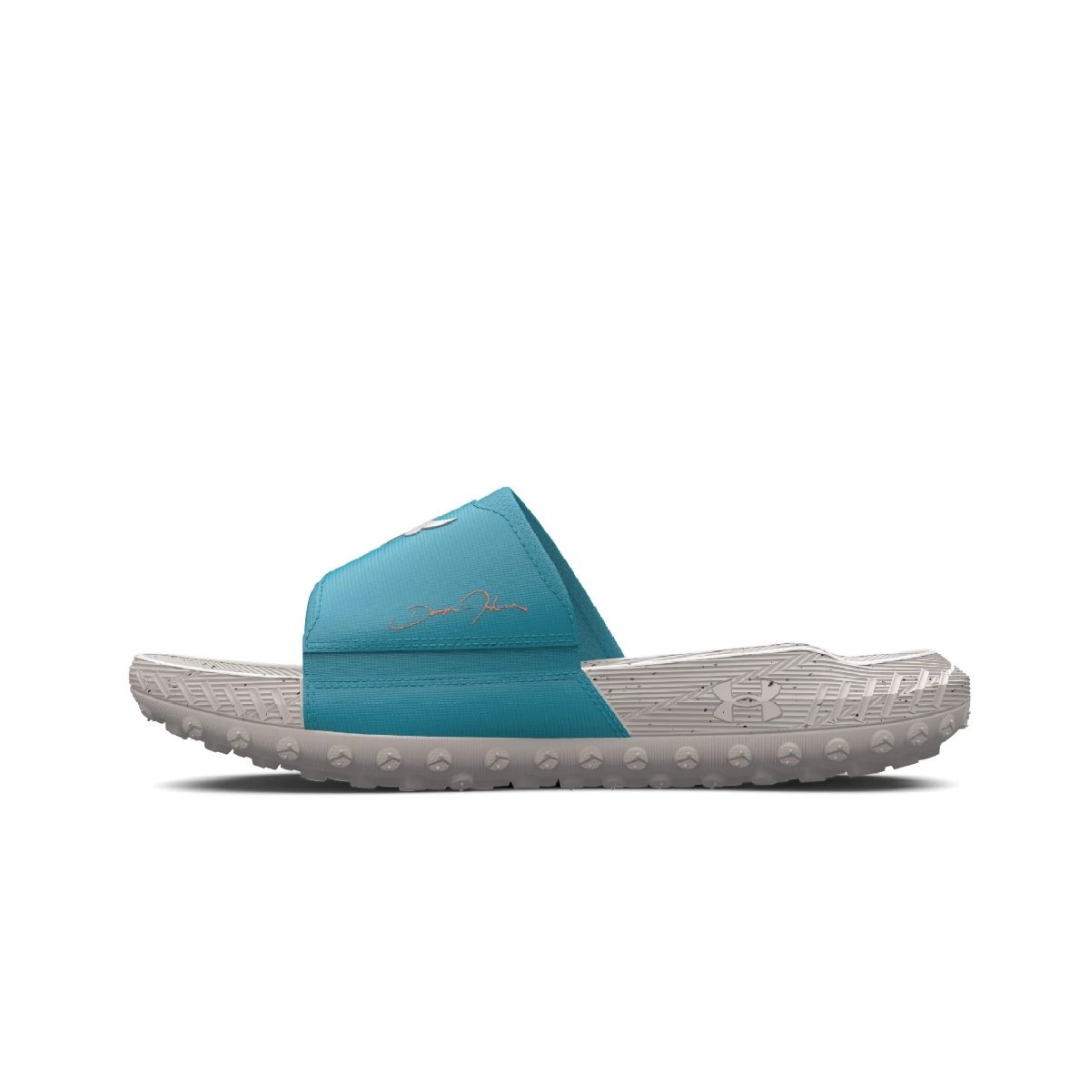 Buy Under Armour UA Unisex Project Rock 3 Slides-Blue Online Buy Under Armour UA Unisex Project Rock 3 Slides-Blue Online