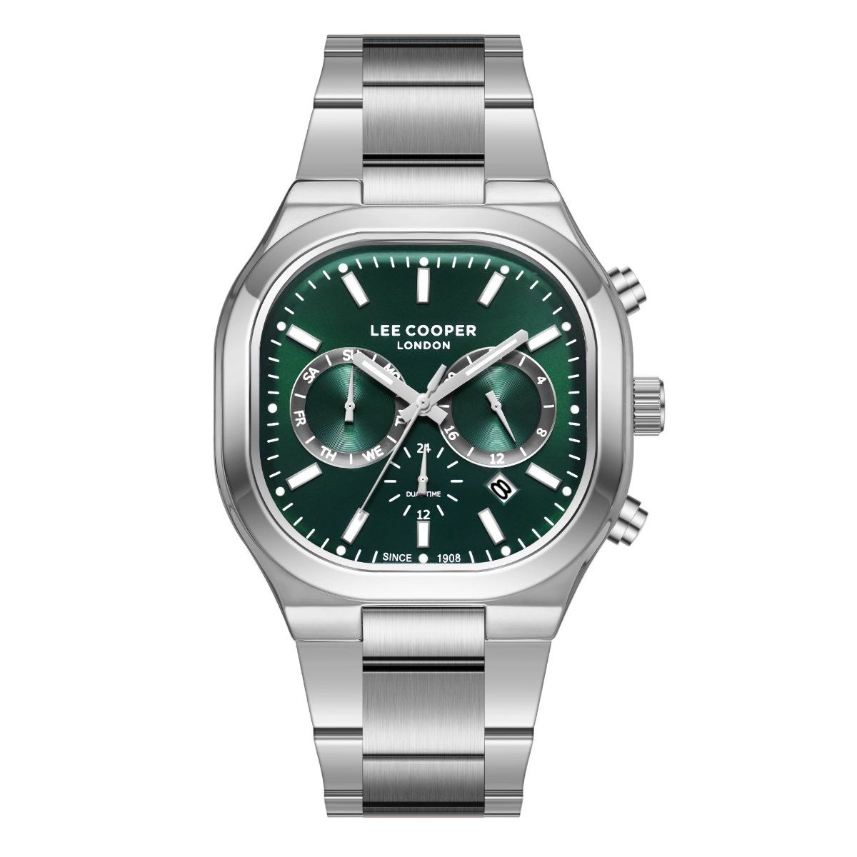 Buy Lee Cooper Analog Green Tonneau Dial Men's Watch (LC08169.370