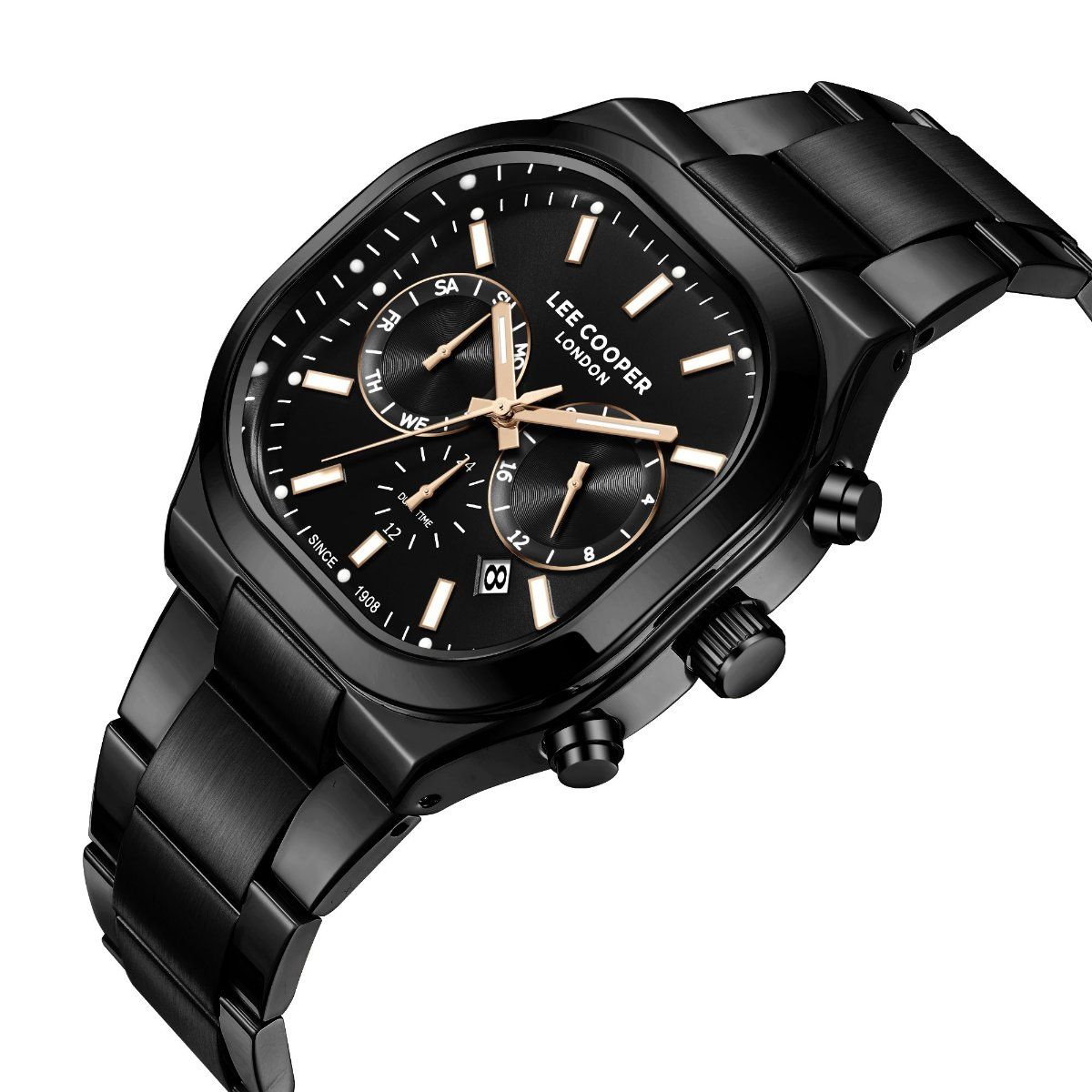 Buy Lee Cooper Analog Black Tonneau Dial Men's Watch (LC08169.650