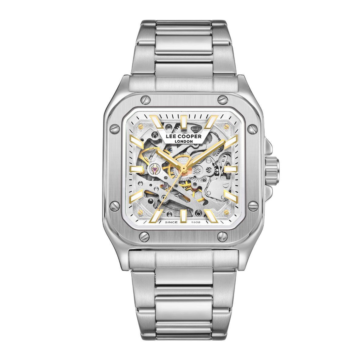 Buy Lee Cooper Analog Silver Square Dial Men's Watch (LC08198.310