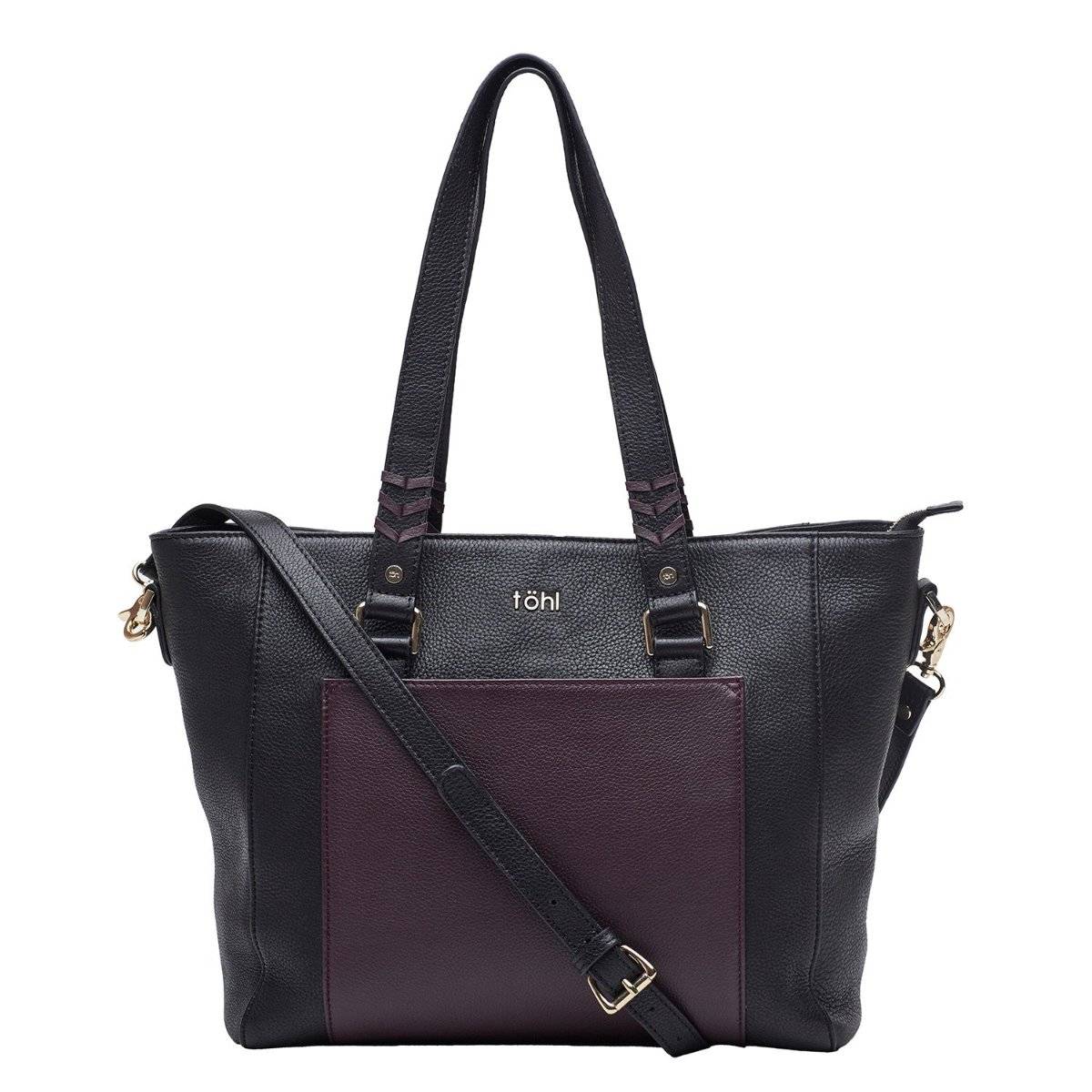 tohl Maureen Womens Tote Bag - Charcoal Black