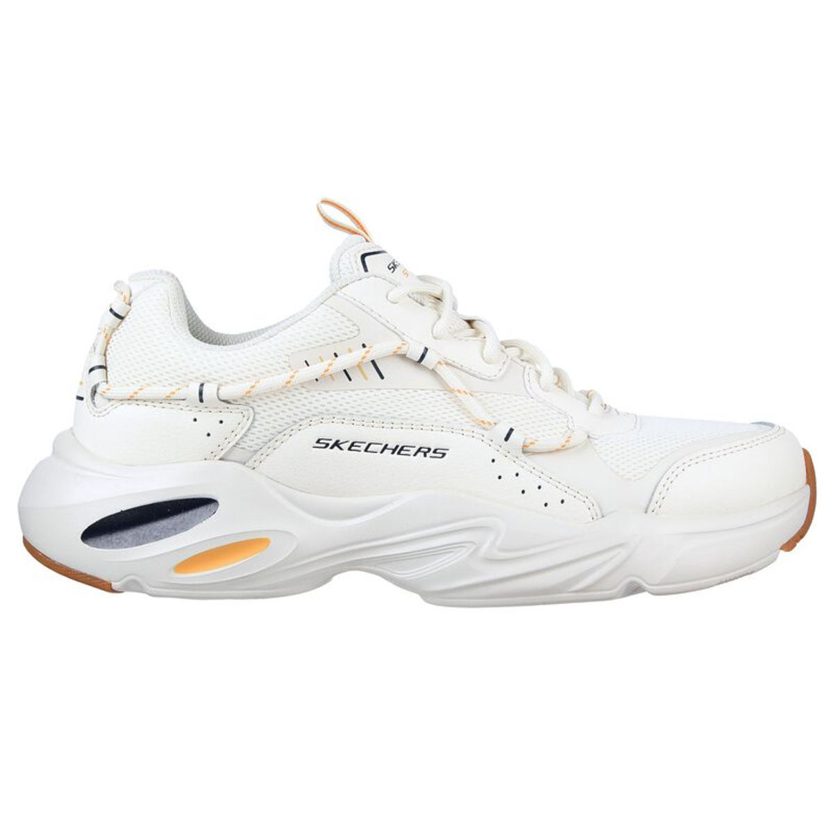 Buy Skechers Men's Stamina AIRY Off White Leather Sneaker (51937-OFWT) at  Amazon.in