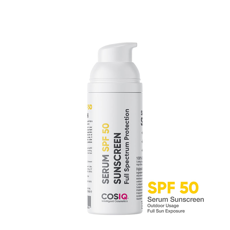 cosiq serum sunscreen spf 50