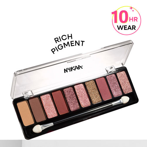 Nykaa Eyes On Me! 10-in-1 Eyeshadow Palette - Sundowner Stunner