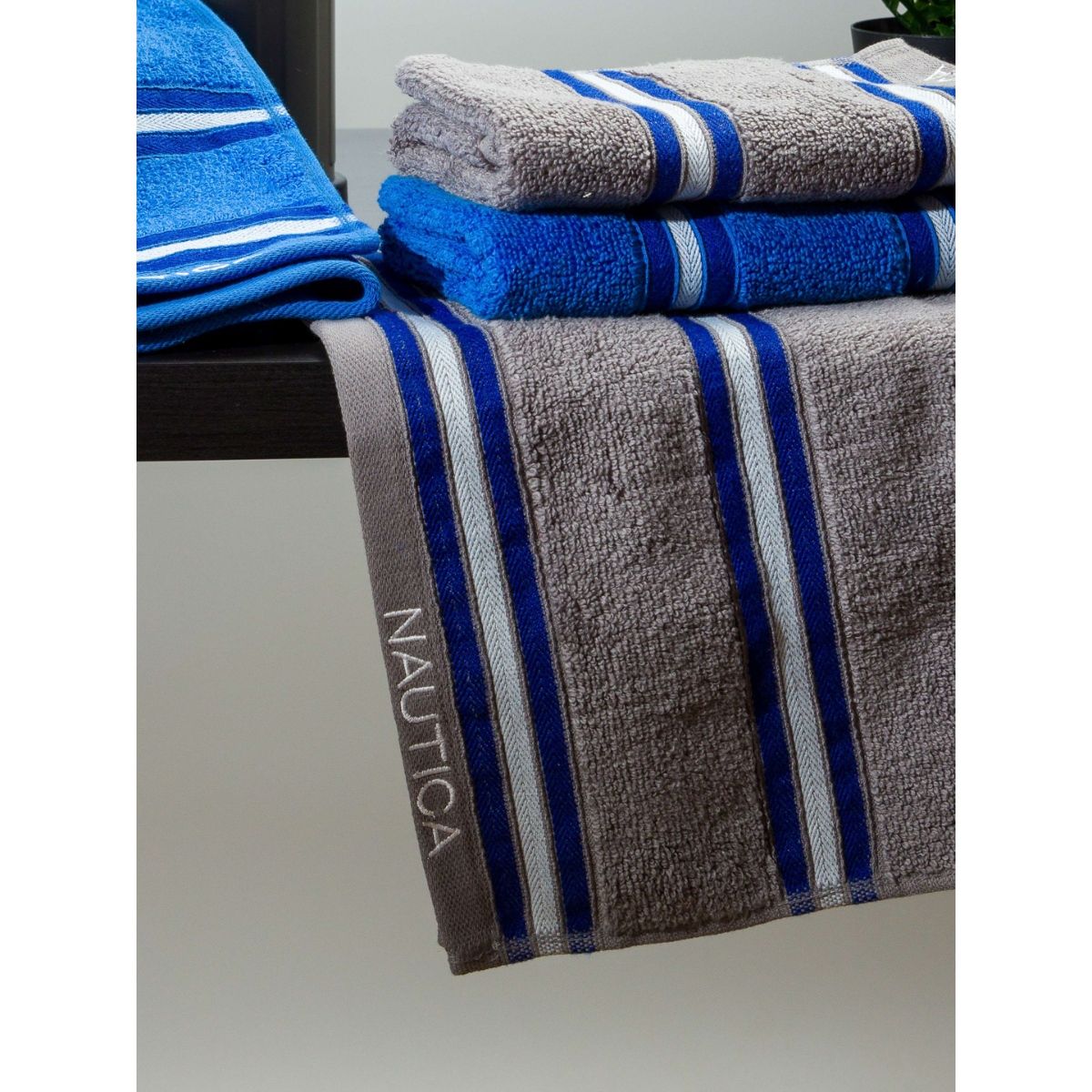Buy Nautica Zero Twist 100 Cotton Towel 4Pc Hand Towel Big FlassGrey
