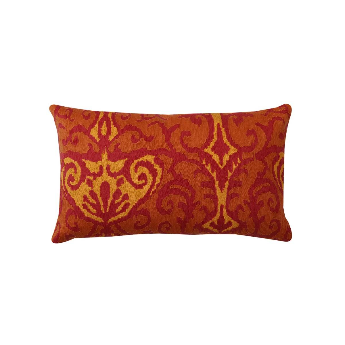 Jamio FIrati Orange Ethnic Motifs Rectangle Cushion Covers