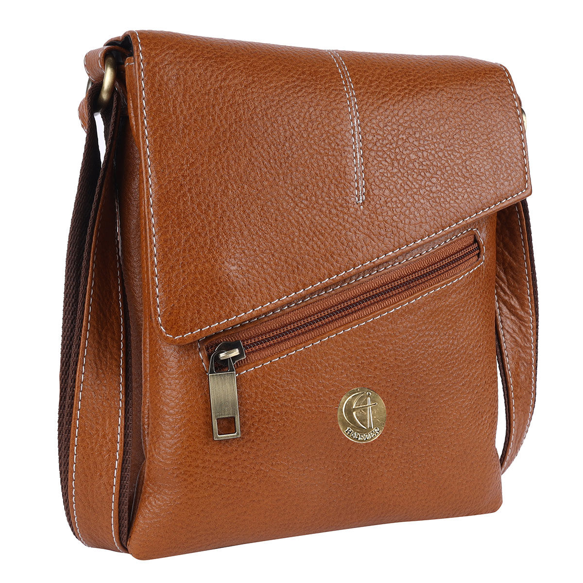 large tan cross body bag