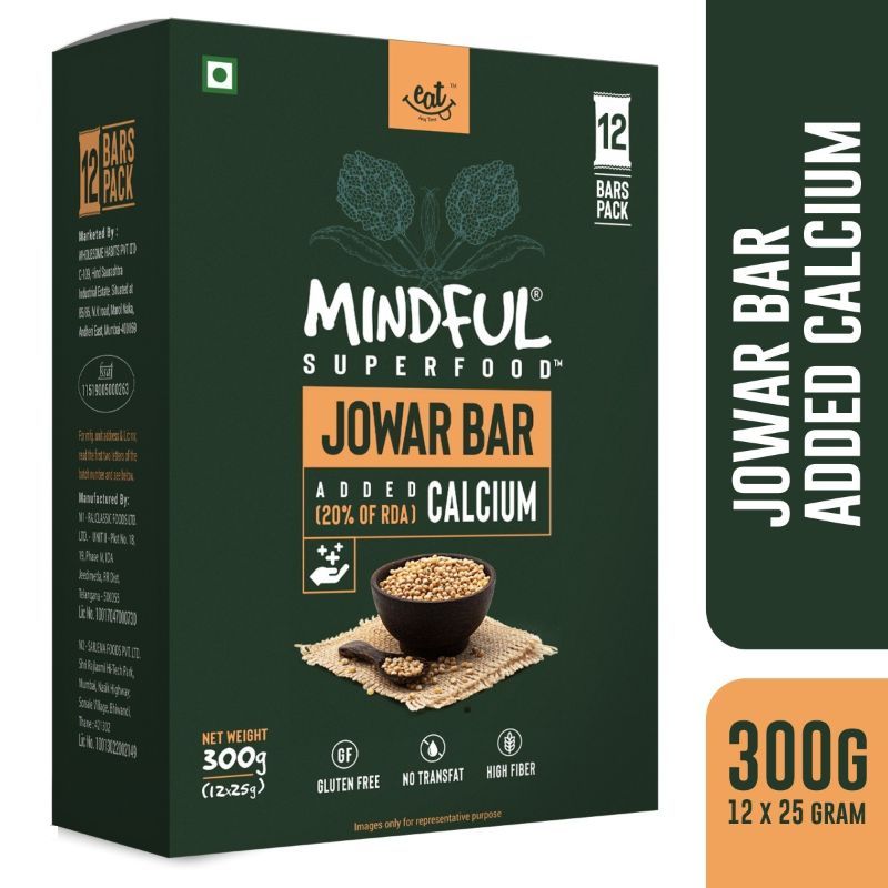 Eat Anytime Mindful Jowar Bar - Pack Of 12