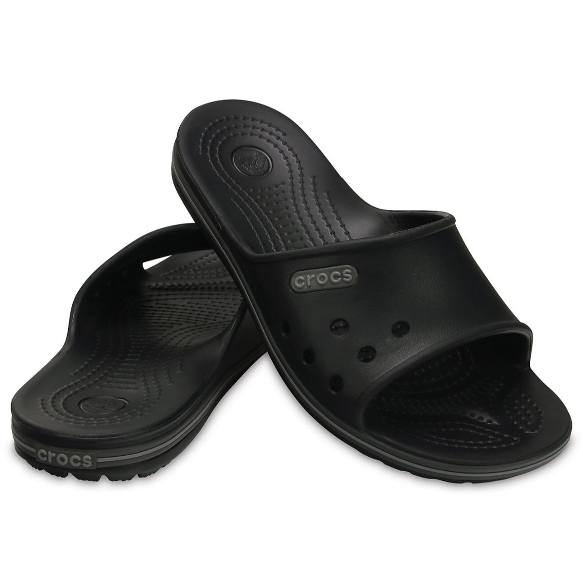 Crocs Crocband Black Unisex Slide (12): Buy Crocs Crocband Black Unisex ...