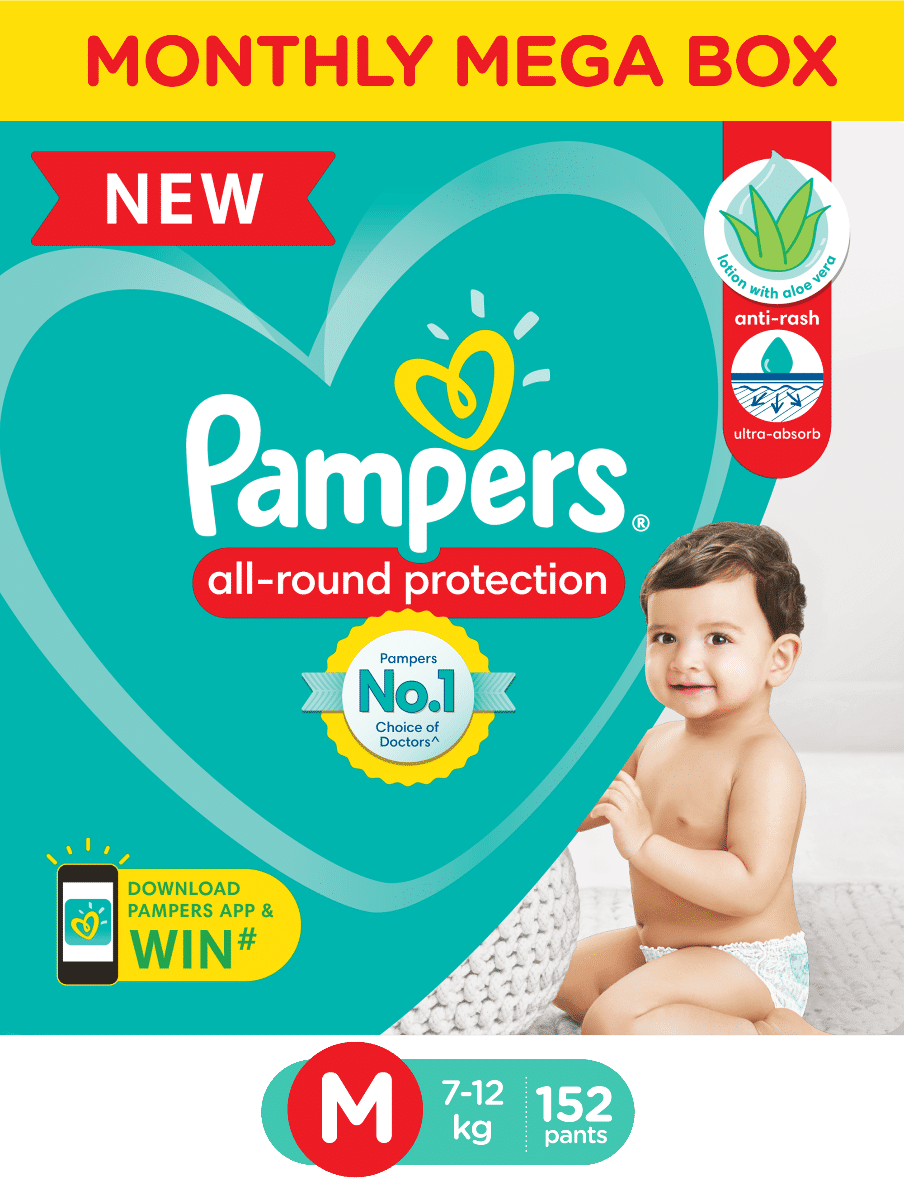 Buy Pampers AllRound Protection Diaper Pants  New Baby Up to 5 kg  AntiRash Ultra Absorb Leakage Prevention for upto 12 Hours Online at  Best Price of Rs 818  bigbasket