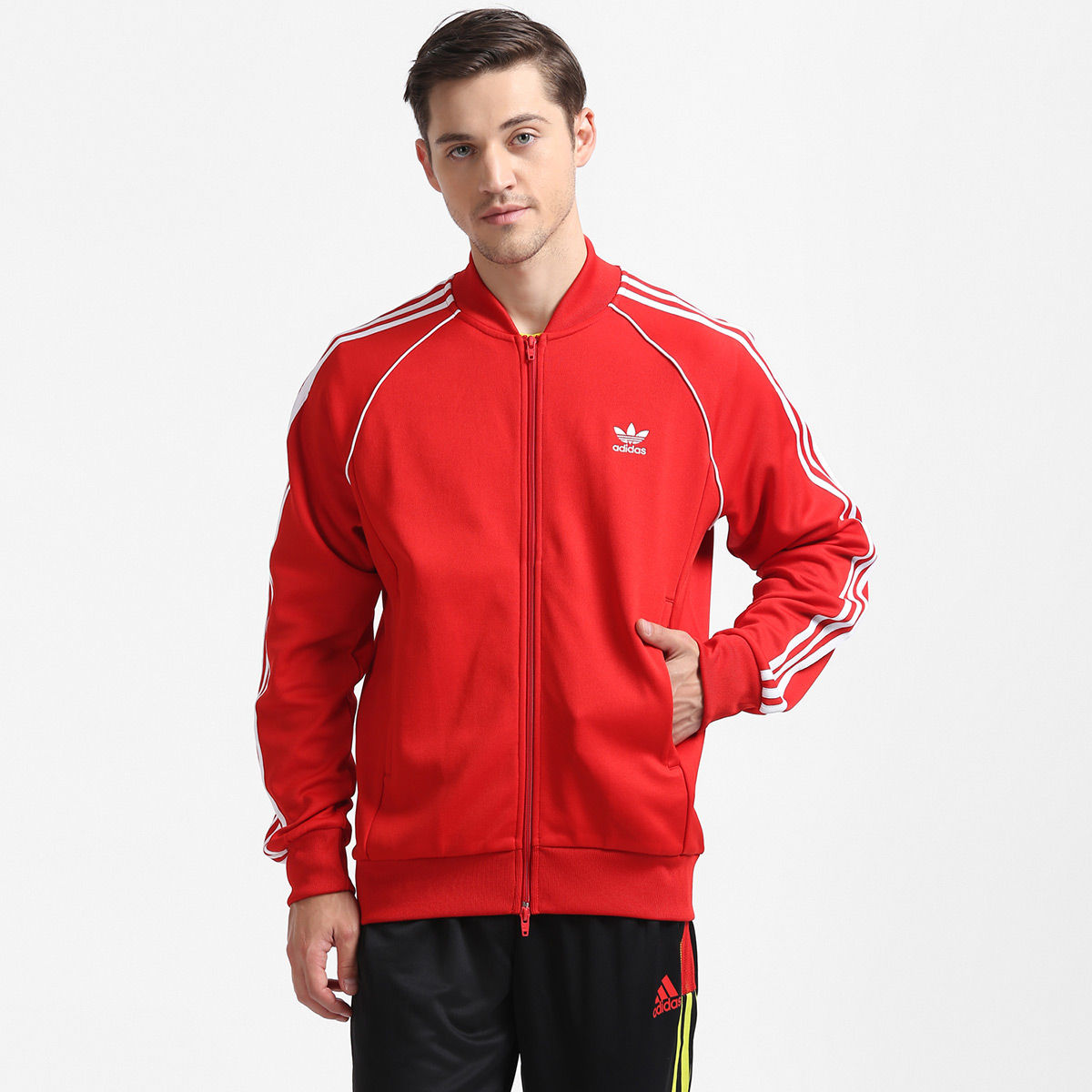 adidas originals red track top