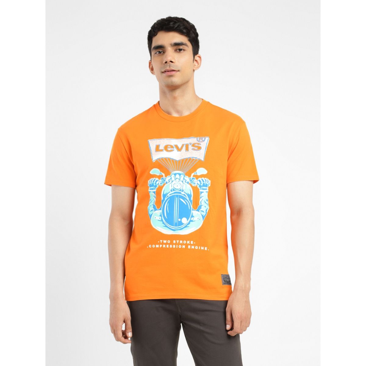 Levi's orange t shirt on sale