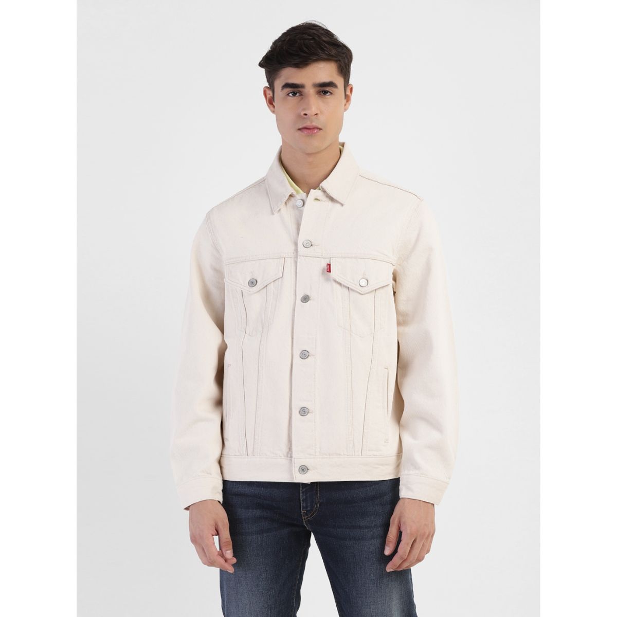 Buy Levi's Grey Cotton Regular Fit Denim Jacket for Mens Online @ Tata CLiQ