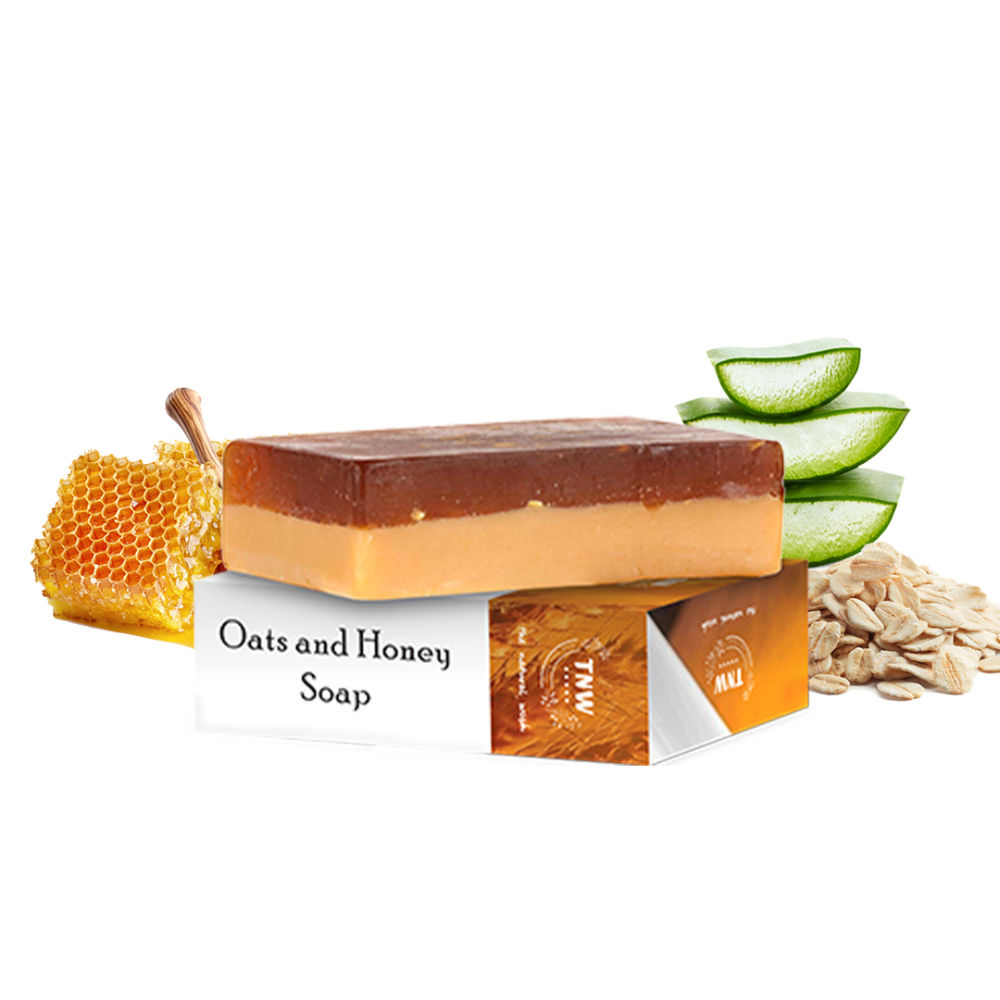 Tnw The Natural Wash Handmade Oats And Honey Moisturizing Bathing Soap For Combination And Dry Skin 7446