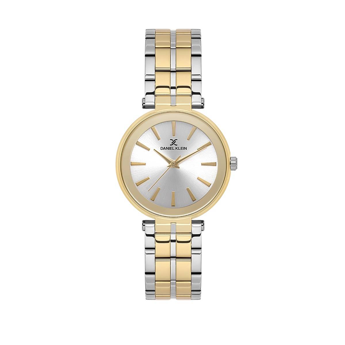 Daniel Klein Premium Women Silver Dial Metallic Strap Watch - DK.1.13768-4 (M)