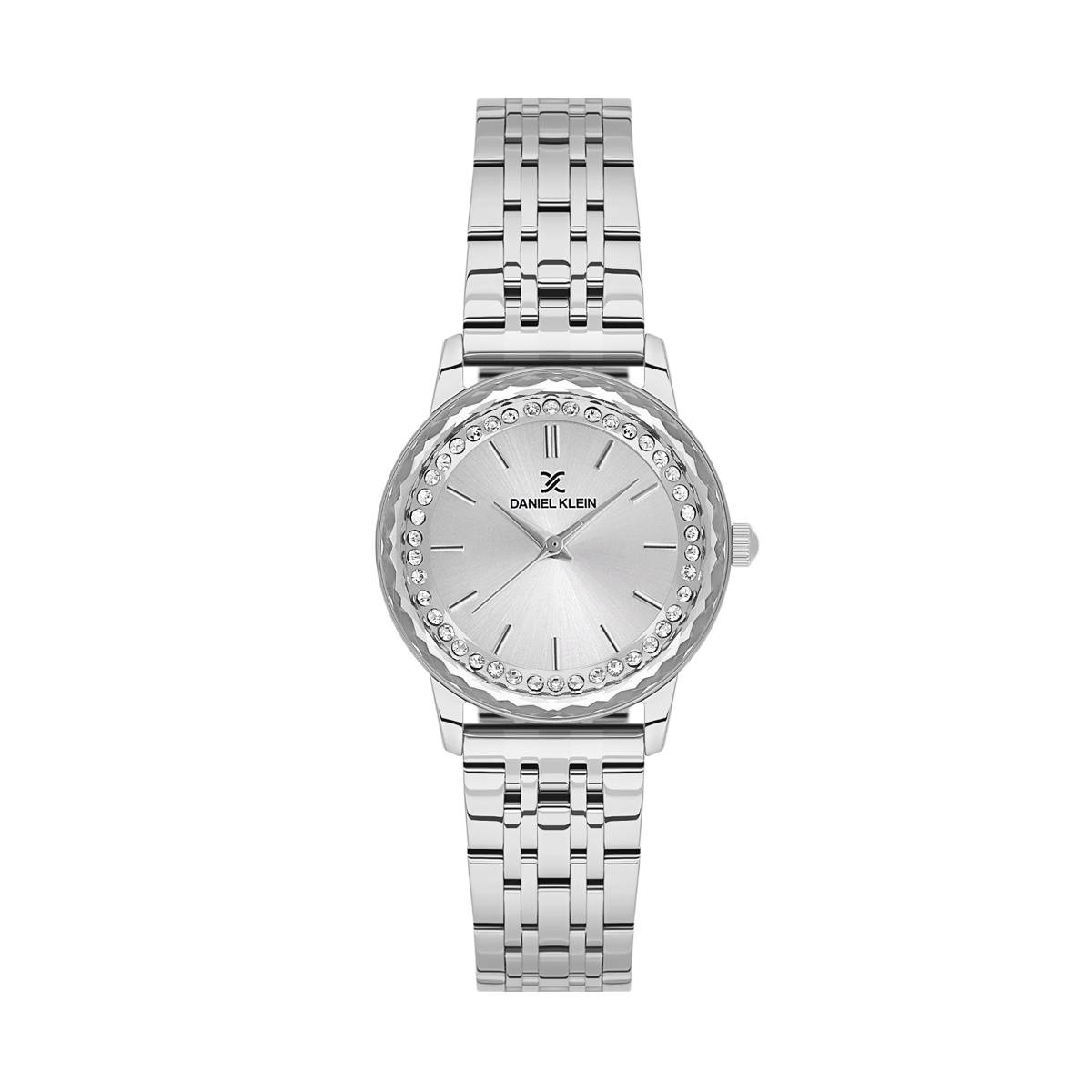 Daniel Klein Premium Women Silver Dial Metallic Strap Watch - DK.1.13825-1 (M)