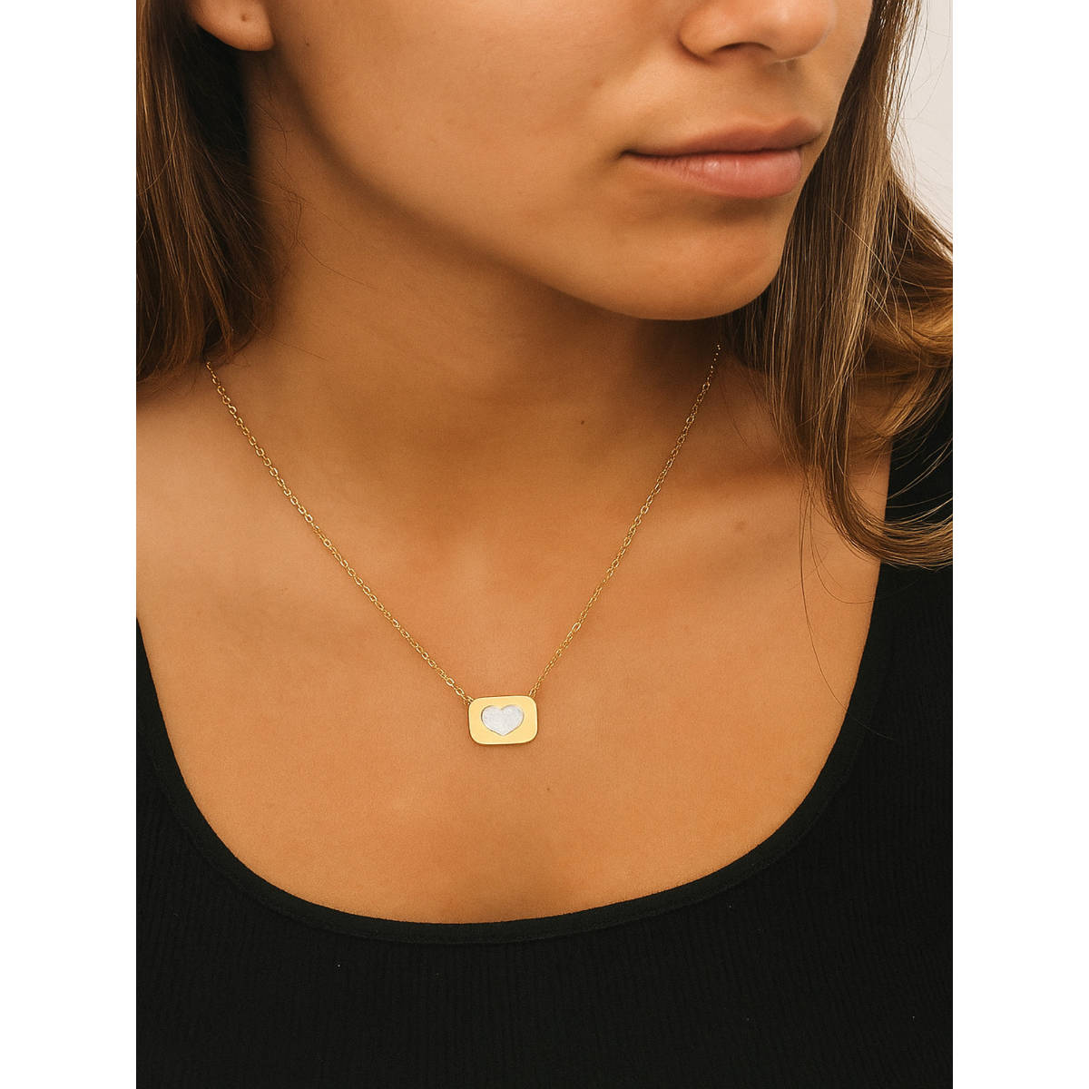 Jewelz Heart Shape Pendant Necklace