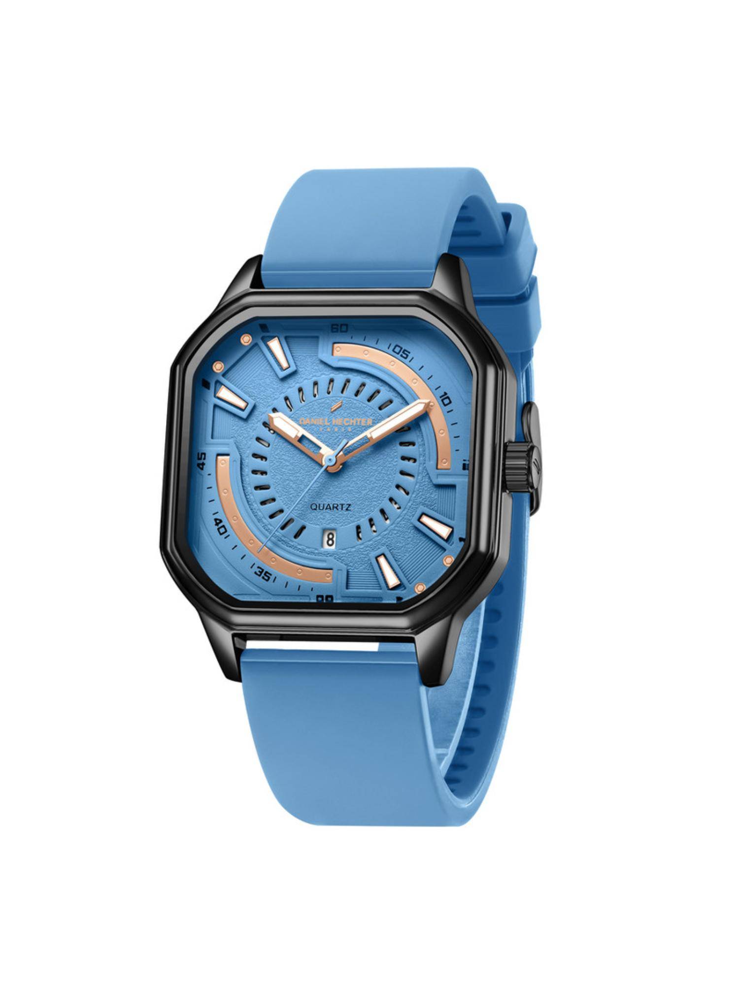 Daniel Hechter Paris Rivoli Collection Modern Analog Watch For Men Blue DHM1003 (M)