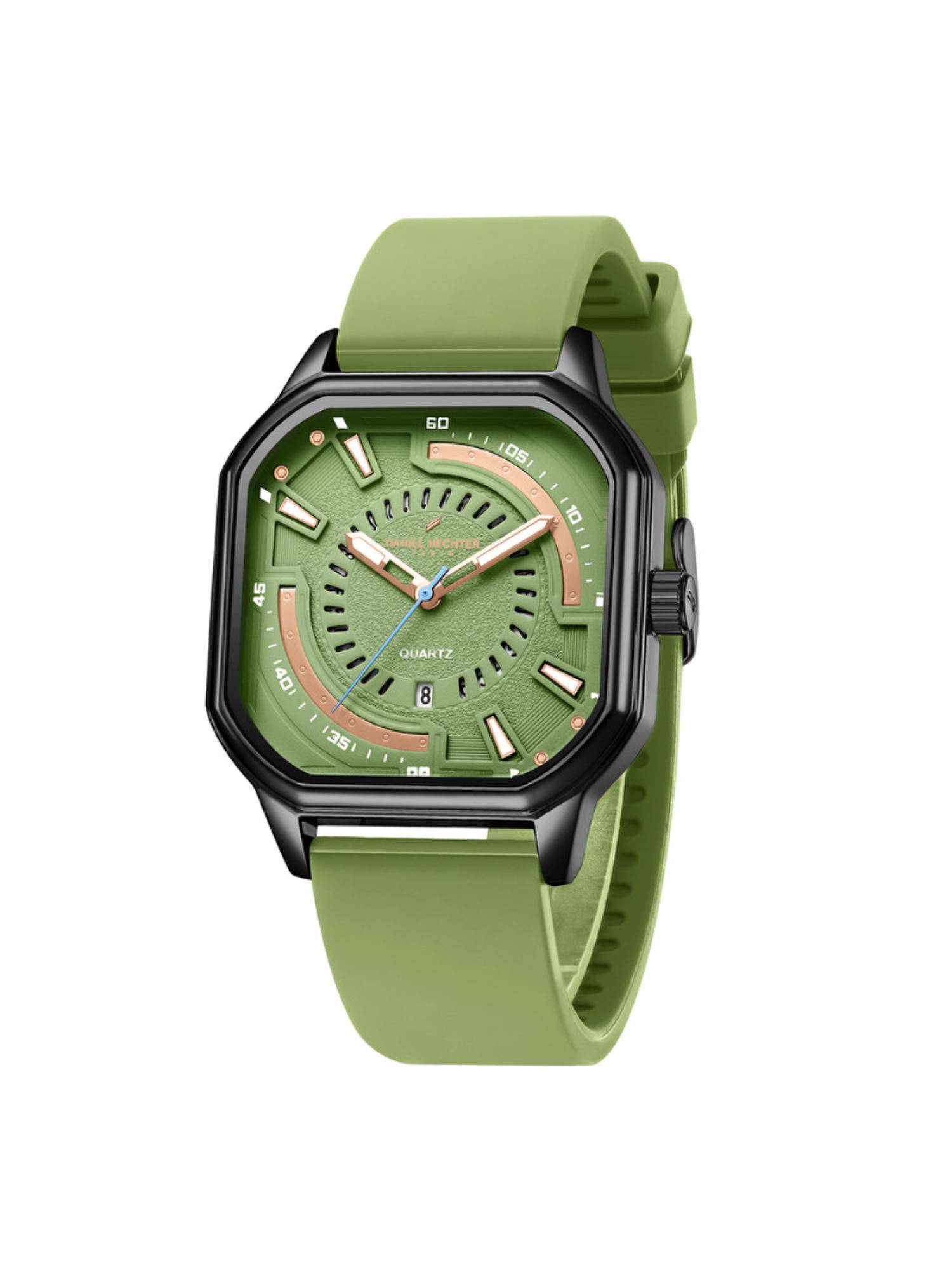 Daniel Hechter Paris Rivoli Collection Modern Analog Watch For Men Green DHM1003 (M)