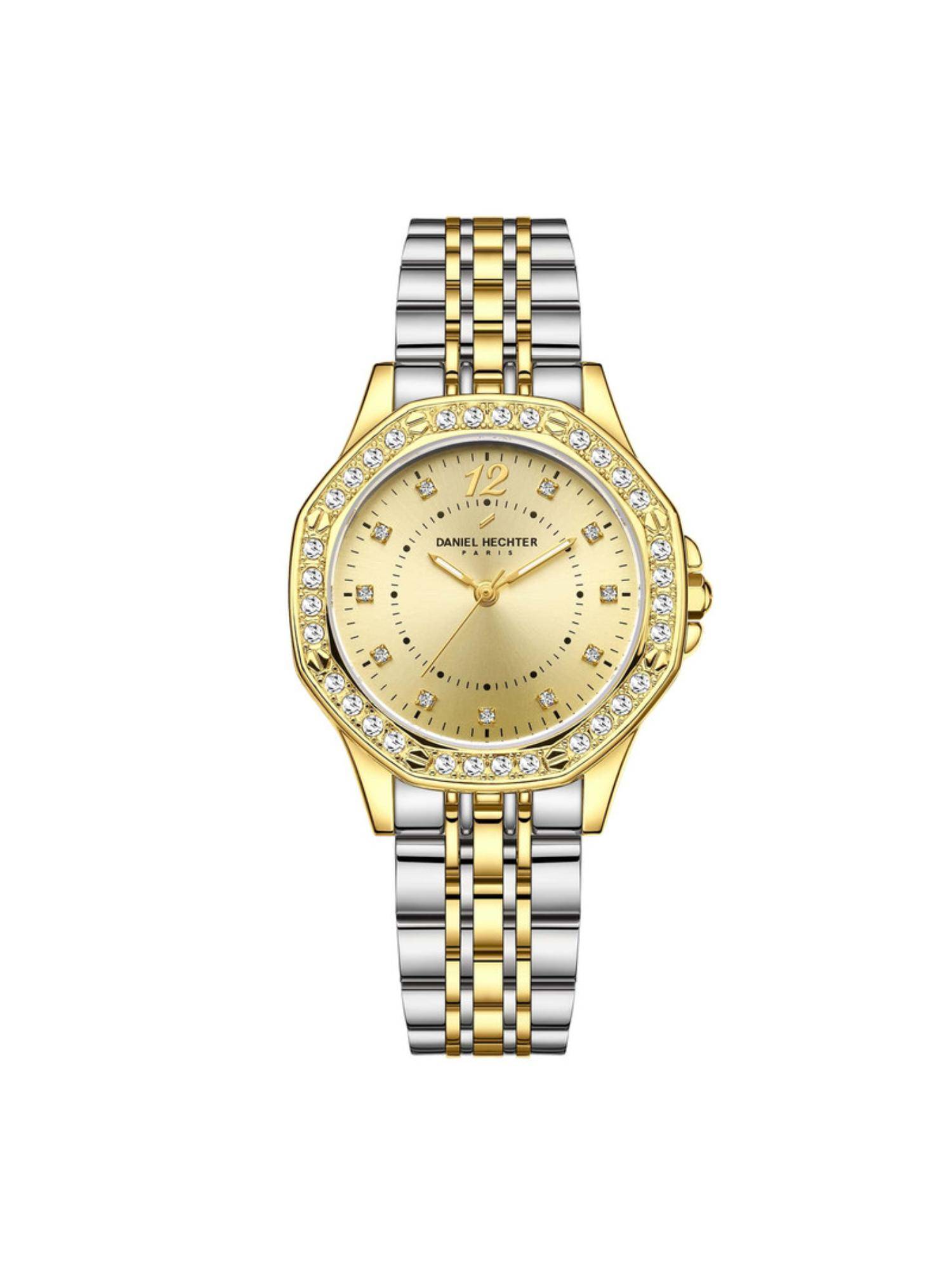 Daniel Hechter Paris Vendome Collection Analog Watch For Women Gold DHW2009 (M)