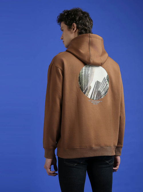 Jeans Tan Sweatshirts Buy Pepe Jeans Brown Photographic Print Full