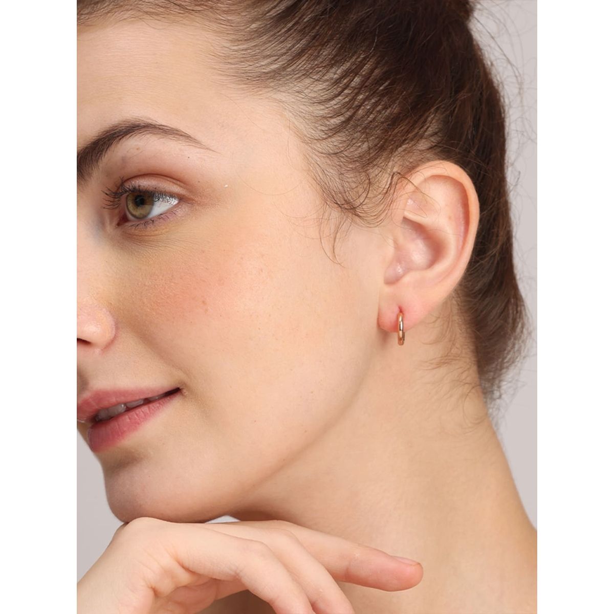 Flipkartcom  Buy DEE GEE Stainless Steel Gold Hoop Huggie Earrings For  Men  Women Alloy Huggie Earring Online at Best Prices in India