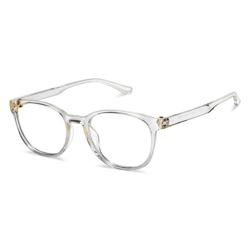 Buy Lenskart Blu Transparent Round Large Blue Cut Anti-Glare Zero