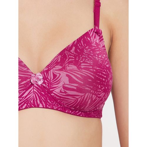 Buy Clovia Padded Non-Wired Full Cup Printed Multiway T-shirt Bra