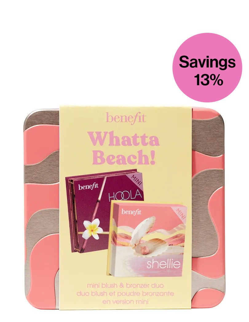 Benefit Cosmetics Whatta Beach! - Mini Hoola Bronzer & Mini Shellie (Warm Seashell Pink) Blush