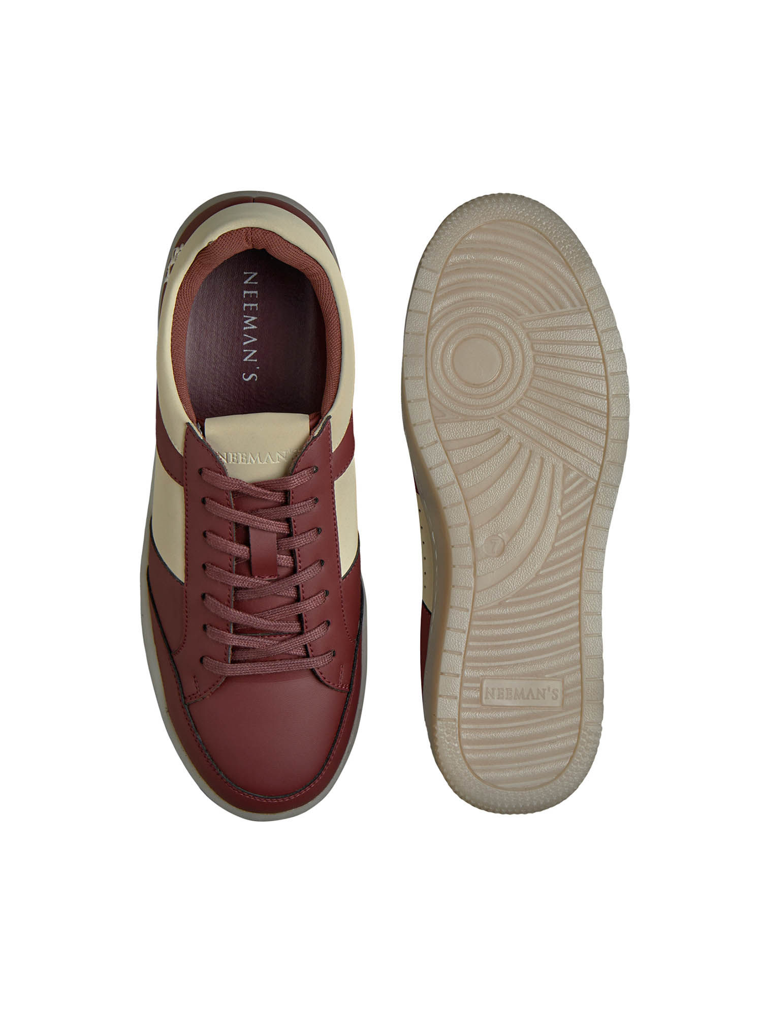 Buy Neeman's Mens Maroon City Strides Sneakers Online