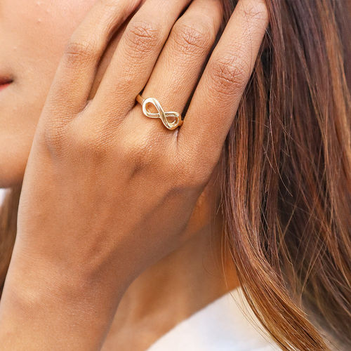 Buy Pipa Bella by Nykaa Fashion Simple Gold Infinity Symbol Ring