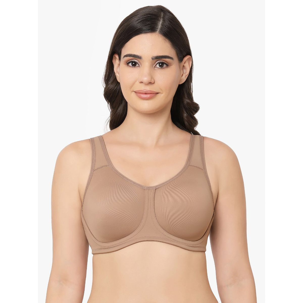 Wacoal Sport Non-Padded Wired Full Coverage High Intensity Sports Bra Brown  (32D)