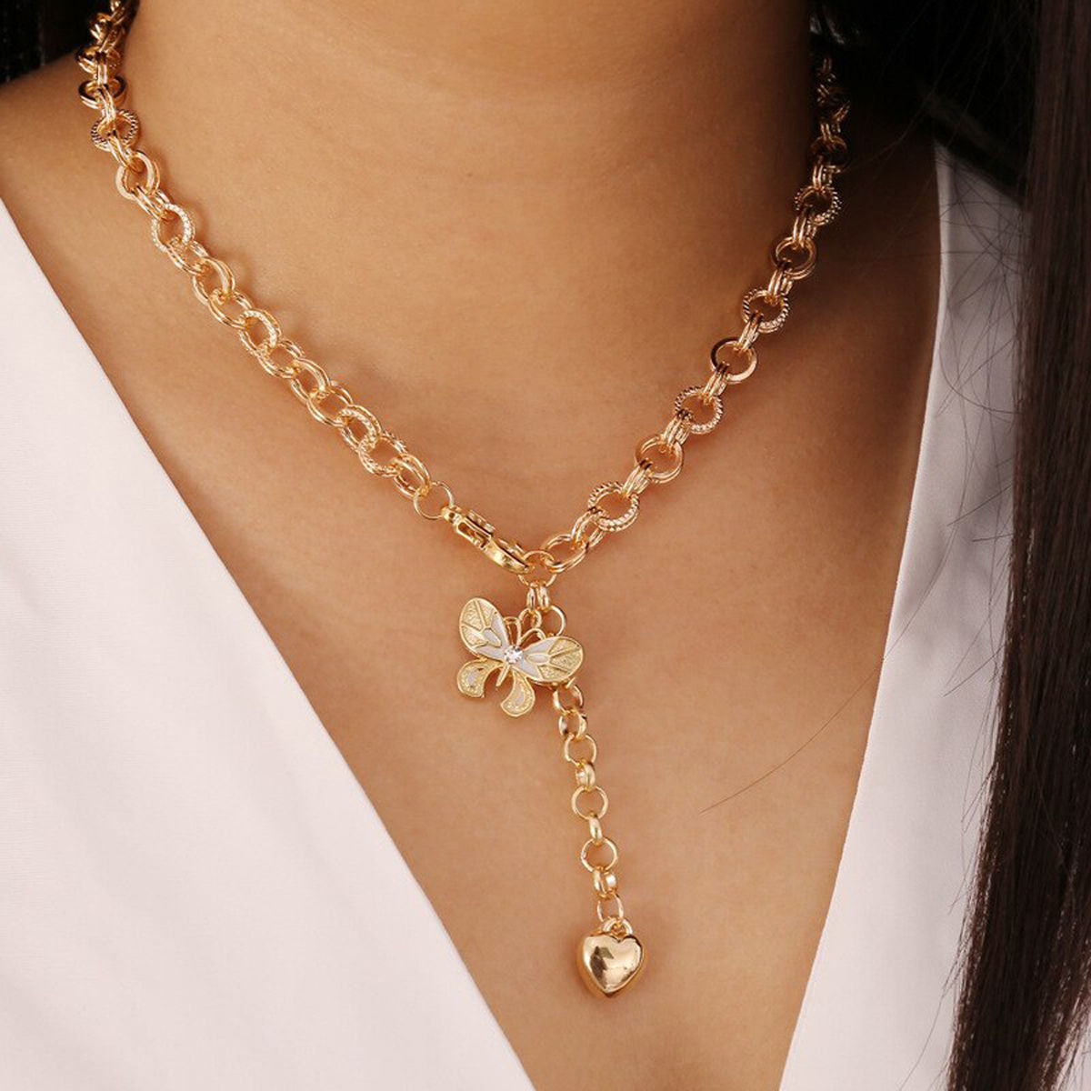 Bow Necklace Dainty Gold Bow Pendant Necklace Choker for Women Girls Bow  Jewelry - Walmart.com