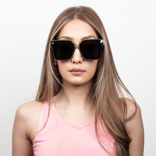 Buy TED SMITH Iconic Square Polarized Black Sunglasses for Mens