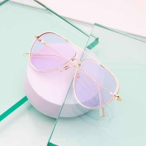 Buy TED SMITH Iconic Aviator Uv Protection Purple Sunglasses for