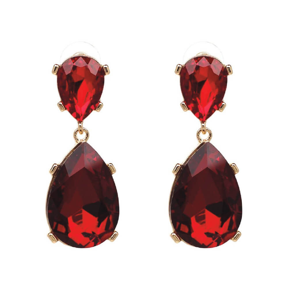 Details more than 81 red gem earrings super hot - 3tdesign.edu.vn