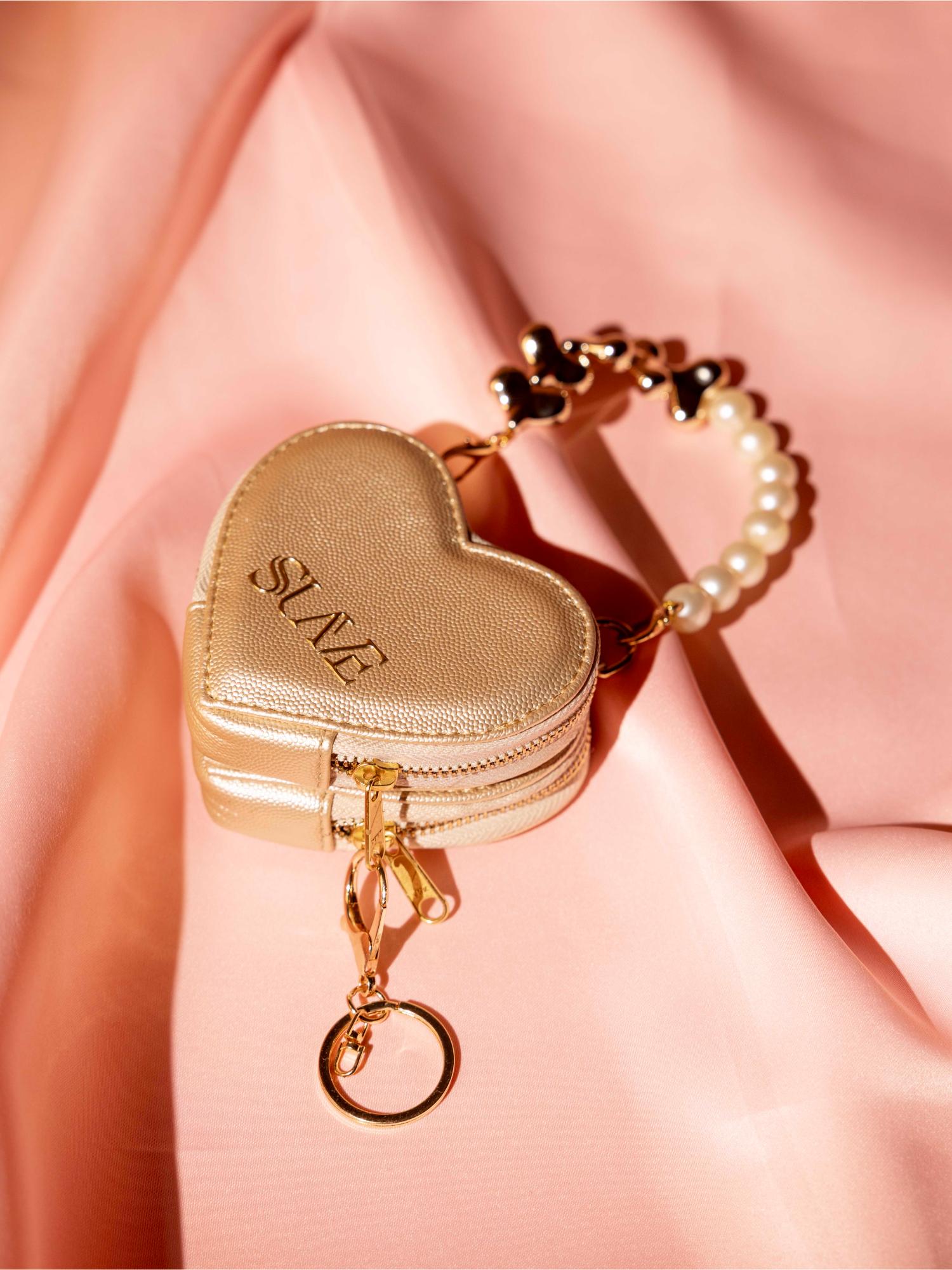 love❤️mini Buy Suave Bags Gold Love Lock Mini Heart Bag Online
