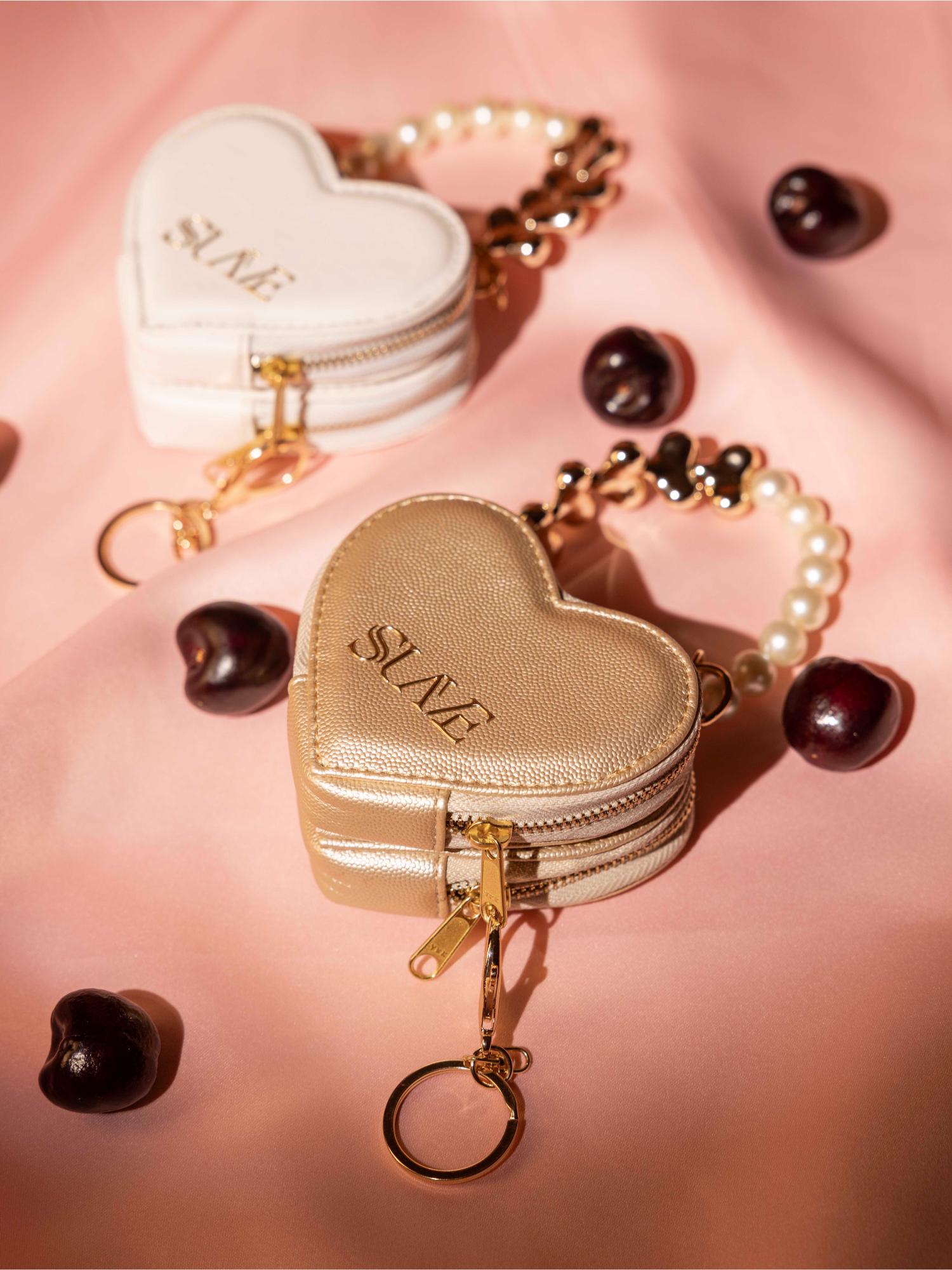 Buy Suave Bags Gold Love Lock Mini Heart Bag Online