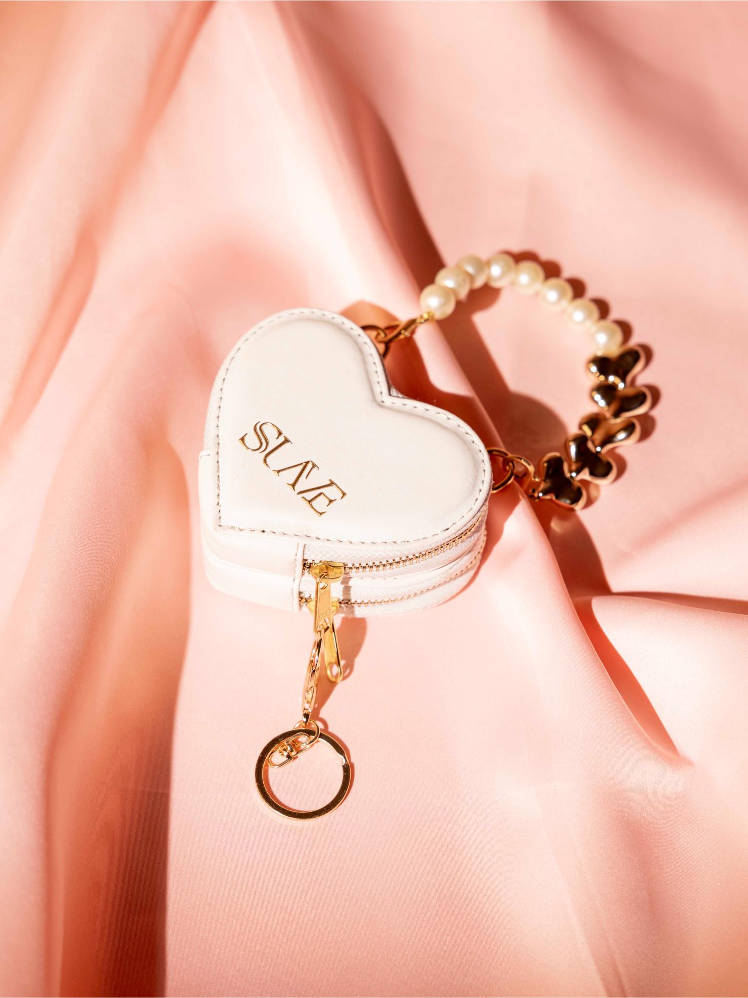 Buy Suave Bags White Love Lock Mini Heart Bag Online